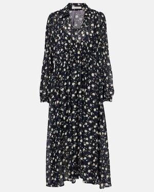 Dorothee Schumacher Floral Volumes Printed Maxi Dress - Black