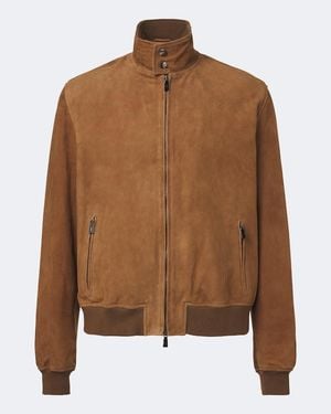 Frescobol Carioca Jacke Canela Aus Veloursleder - Braun