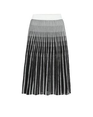 Jonathan Simkhai Striped Stretch-Knit Midi Skirt - Black
