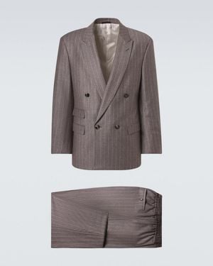 Giorgio Armani Anzug Aus Schurwolle - Braun