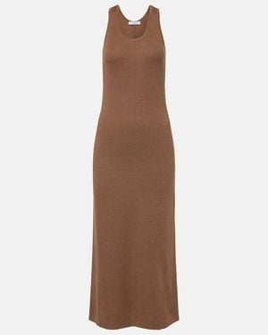 Max Mara Aceri Virgin Wool Midi Dress - Brown