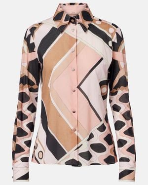 PUCCI Vivara Cotton Shirt - Pink
