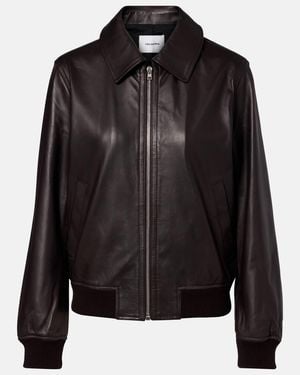 Yves Salomon Blouson Aus Leder - Schwarz