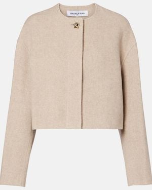 Veronica Beard Philips Wool And Cashmere-Blend Jacket - Natural