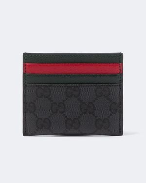 Gucci Kartenetui Gg Aus Canvas - Rot