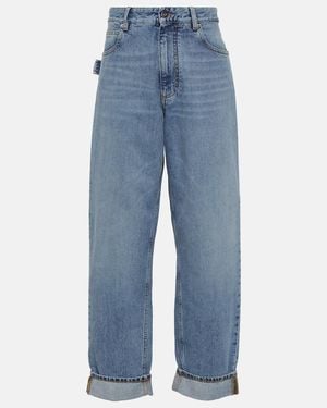 Bottega Veneta Mid-Rise Straight Jeans - Blue