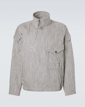 Kiko Kostadinov Farkas Cotton And Linen-Blend Jacket - Grey