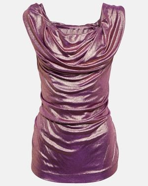 Vivienne Westwood Ginnie Jersey Top - Purple