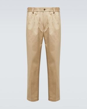 Junya Watanabe Cotton Gabardine Straight Pants - Natural