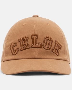 Chloé Signature Canvas Baseball Cap - Natural
