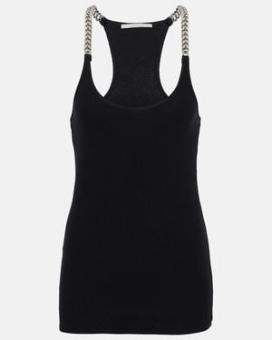 Stella McCartney Cotton-Blend Tank Top - Black
