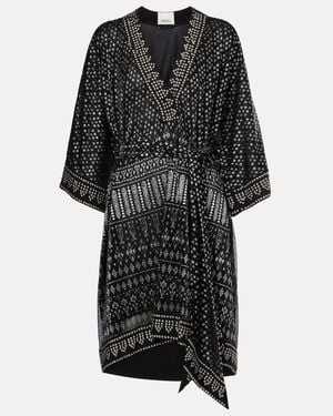 Isabel Marant Nawel Embellished Lame Minidress - Black