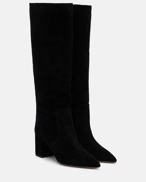 Paris Texas Anja Suede Knee-High Boots - Black
