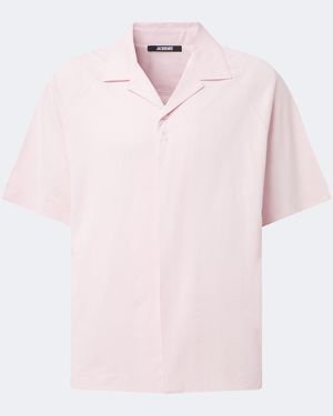Jacquemus Jean Atelier Jersey Bowling Shirt - Pink