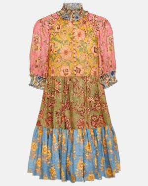 Zimmermann Junie Floral Cotton Minidress - Multicolour