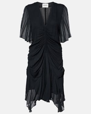 Isabel Marant Vivienne Muslin Minidress - Black