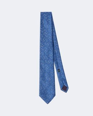 Charvet Corbata De Jacquard De Seda Con Paisley - Azul