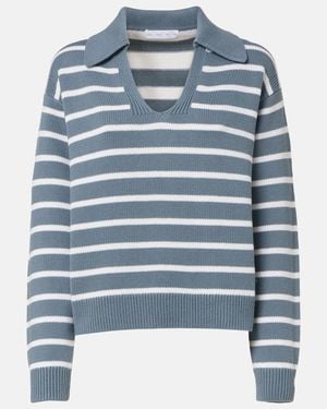 Proenza Schouler Label Pullover Murphey Aus Baumwolle Und Cashmere - Blau