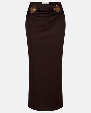 Christopher Esber Gathered Maxi Skirt - Brown