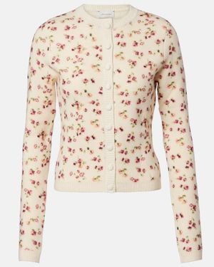 Magda Butrym Cardigan Aus Wolle, Seide Und Kaschmir - Natur