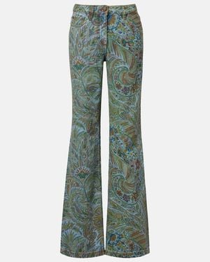 Etro Flared Jeans - Grün