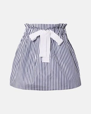 Patou Striped Miniskirt - Blue