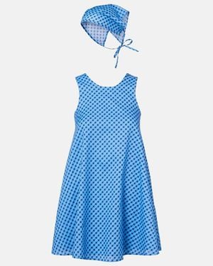 Montce Set Betsie De Vestido Corto Y Bufanda - Azul