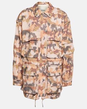 Isabel Marant Elize Printed Cotton Jacket - Pink