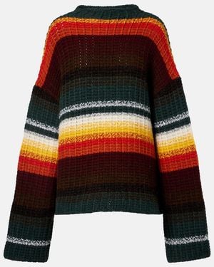KHAITE Yanis Striped Cashmere Jumper - Multicolour