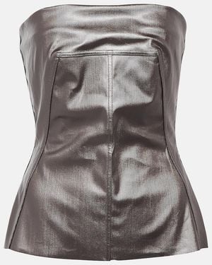 Rick Owens Beschichtetes Korsett Lido Aus Denim - Grau