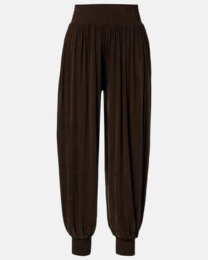 Balmain Hose Im Ballon-Design Aus Jersey - Schwarz
