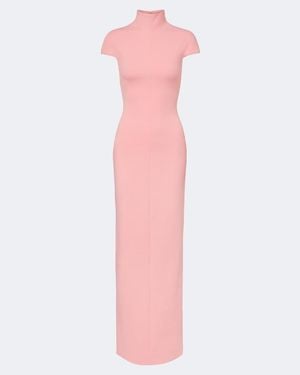 Solace London Robe Lang Aus Crepe - Pink
