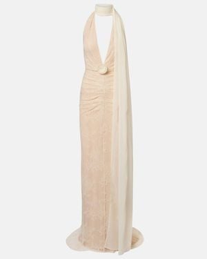 De La Vali Bridal Amora Lace Tulle Gown - Natural