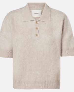 Lisa Yang Carolyn Cashmere Polo Jumper - Natural