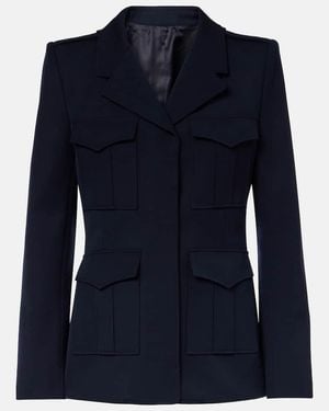 McQueen Wool Uniform Jacket - Blue
