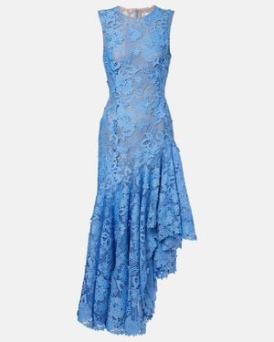 Oscar de la Renta Besticktes Cocktailkleid - Blau