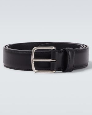 The Row Classic Leather Belt - Black