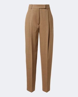 Rohe Daria Wool-Blend Tapered Trousers - Natural
