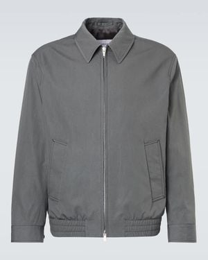 Lardini Blouson Aus Baumwolle Und Seide - Grau