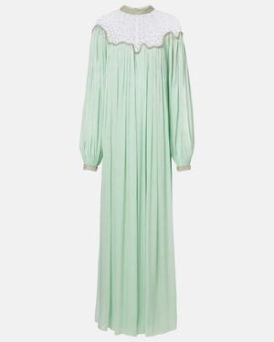 Costarellos Vestido De Fiesta Elline Plisado Adornado - Verde