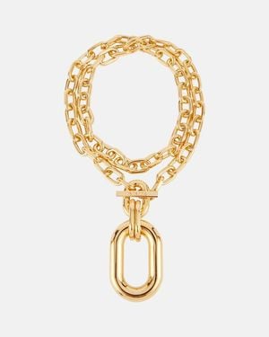 Rabanne Xl Link Pendant Necklace - Metallic