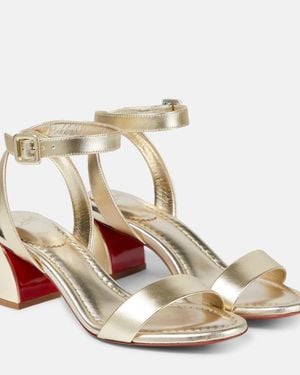 Christian Louboutin Miss Sabina 55 Metallic Sandals
