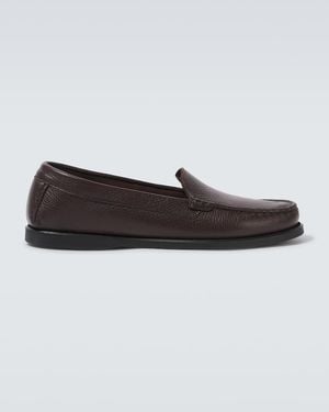 Saman Amel Slip-Ons City Aus Leder - Schwarz