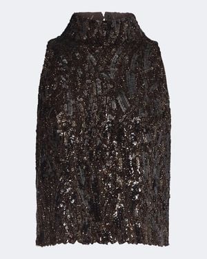 Brunello Cucinelli Sequined Top - Black