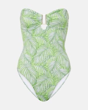 Melissa Odabash Bedruckter Badeanzug Como - Grün