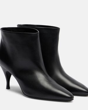 Herbert Levine Silhouette 80 Leather Ankle Boots - Black