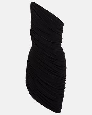 Norma Kamali Diana One-shoulder Stretch-woven Maxi Dress - Black