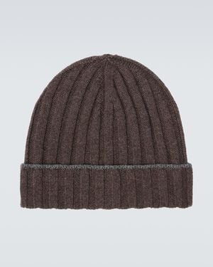 Brunello Cucinelli Cashmere Beanie - Brown