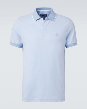Vilebrequin Cotton Pique Polo Shirt - Blue