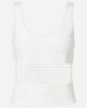 Jonathan Simkhai Fitzgerald Open-Knit Tank Top - White